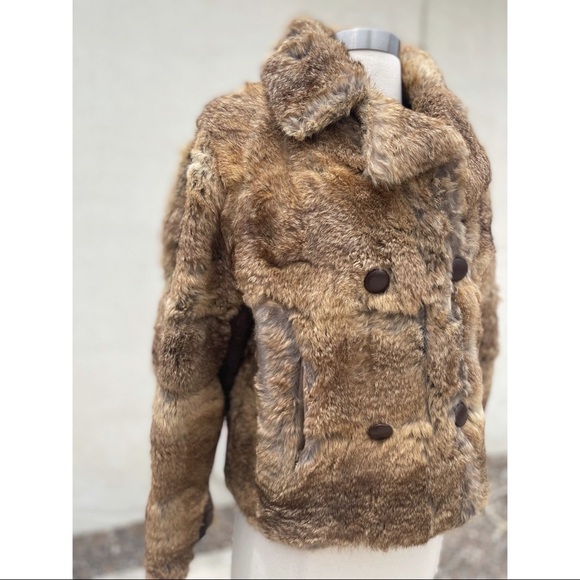 Rabbit fur jacket size 12 - Picture 5 of 8